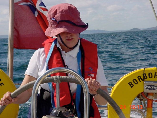 Visually impaired sailors use a talking compass - Blind Week 2011 © Blind Week 11